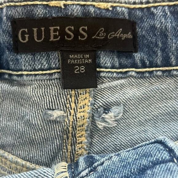 Guess Women Cutoff Shorts Size 28 High Rise Distressed Rugged Frayed New Country - Picture 3 of 6